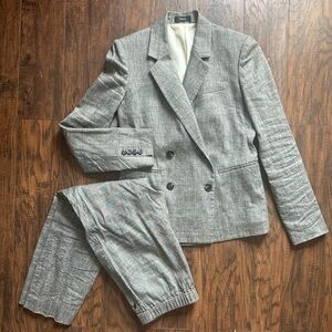 Theory linen pant suit